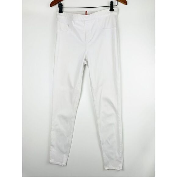 Spanx Women's Skinny Jeans Jeggings Ankle Stretch Pull On Slim White Size Medium - Picture 3 of 9